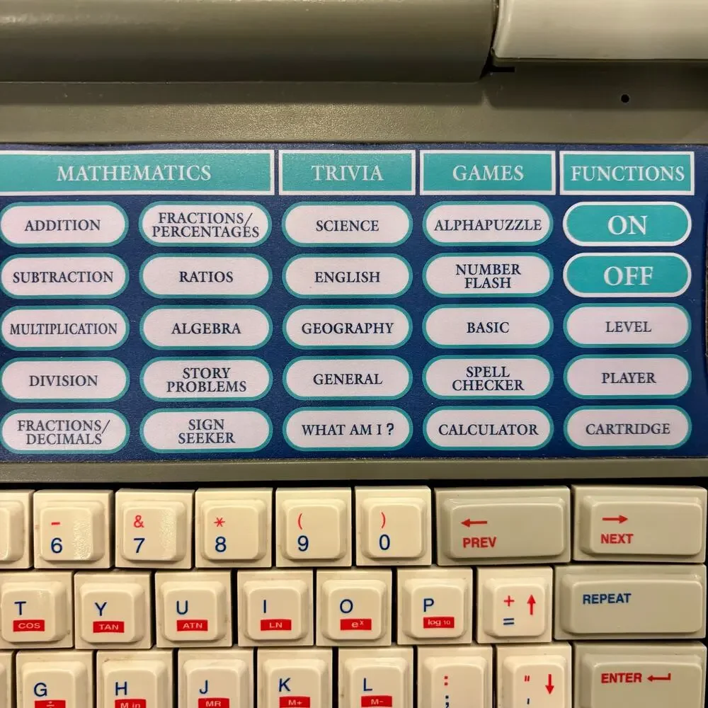Vintage 1993 VTech Pre Computer Power Pad Laptop Kidcore Retro Tech Toy